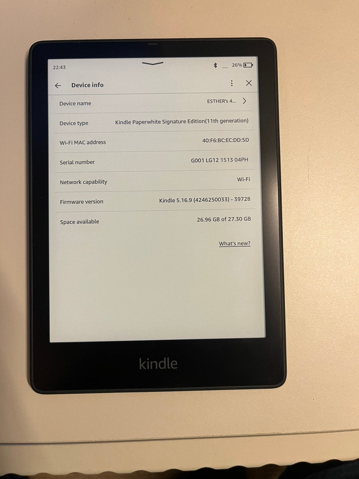 Kindle Paperwhite 11 Signature Edition e-reader, Gebruikt, Amazon Kindle, Ophalen of Verzenden, 7 inch