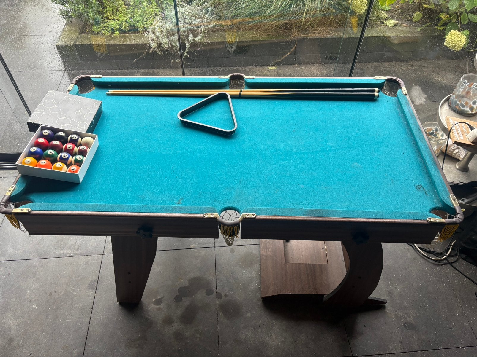 Pooltafel 5ft (incl alle toebehoren), Ophalen, Zo goed als nieuw, Pooltafel