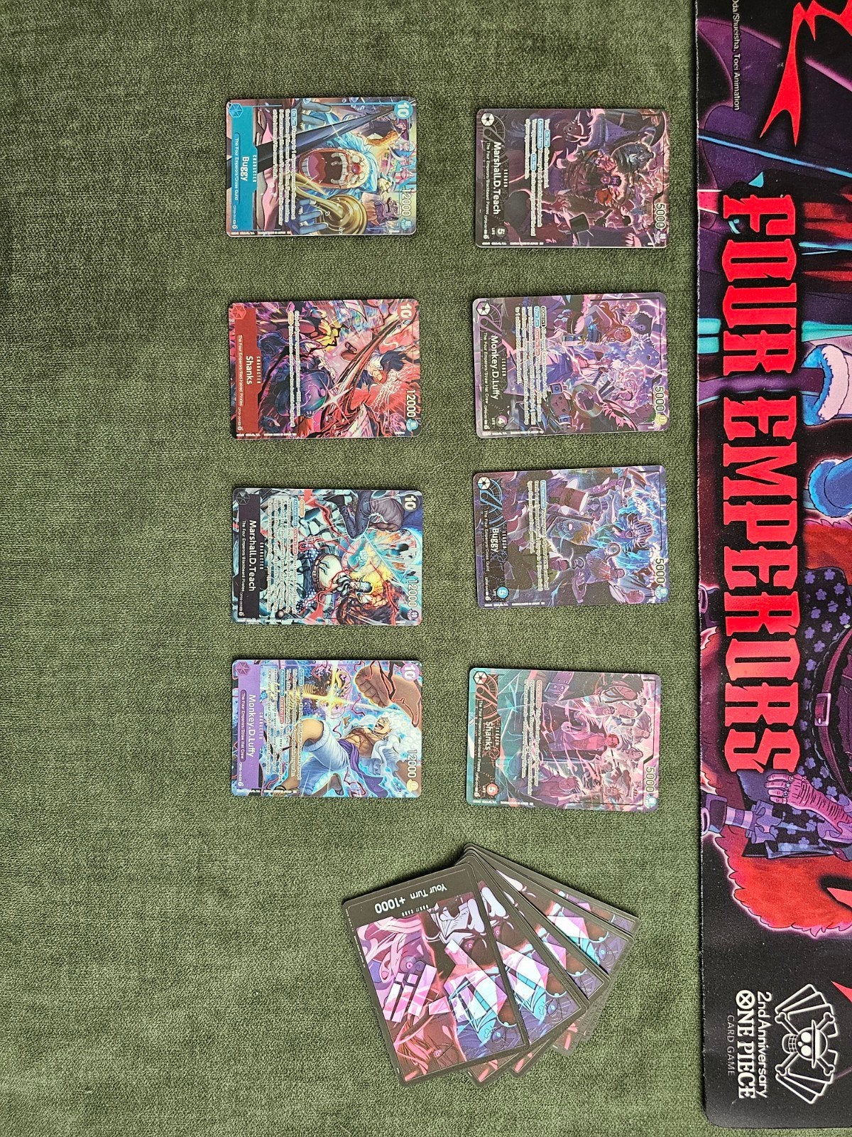 Foto 2 van One Piece Card Game Four Emperors Set (OP09) + Playmat