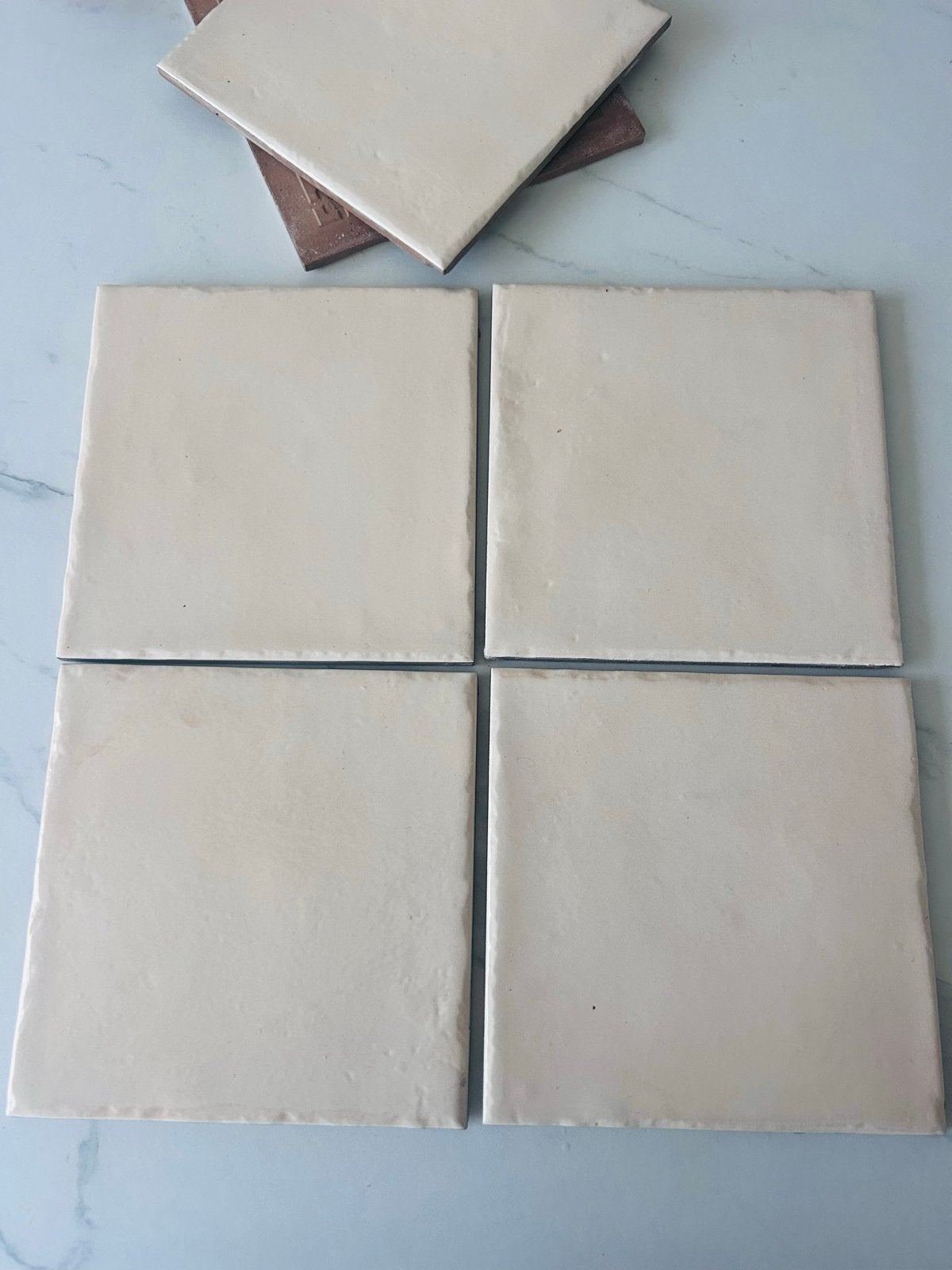 4 m2 Vierkante tegels 15x15 cm - Beige, Wit, Crème - 6mm dik, Ophalen, Nieuw, Minder dan 20 cm, Minder dan 20 cm