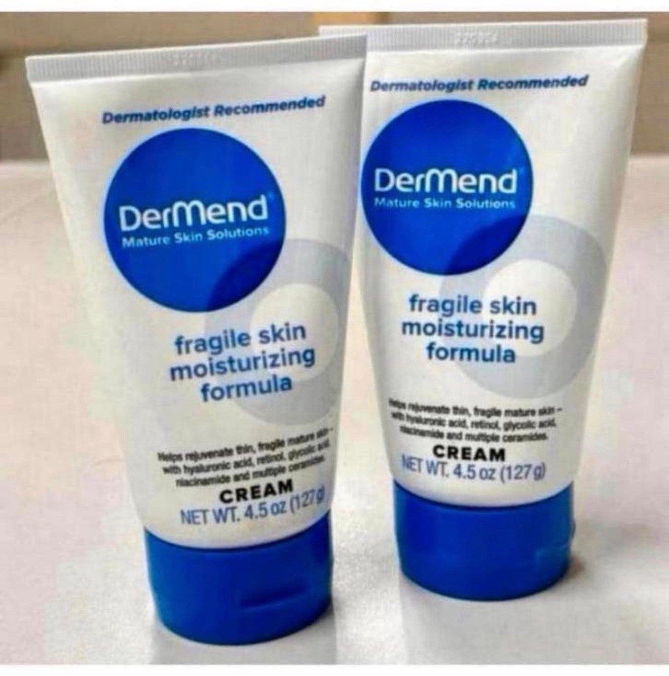 2x DerMend Fragile Skin Moisturizing Formula Cream creme 2X, P, Gehele gezicht, P, P