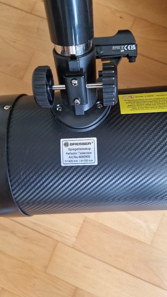 Bresser Pollux 150/1400 EQ3 spiegeltelescoop, Ophalen, 80 tot 200 mm, Met statief, Spiegeltelescoop (reflector)