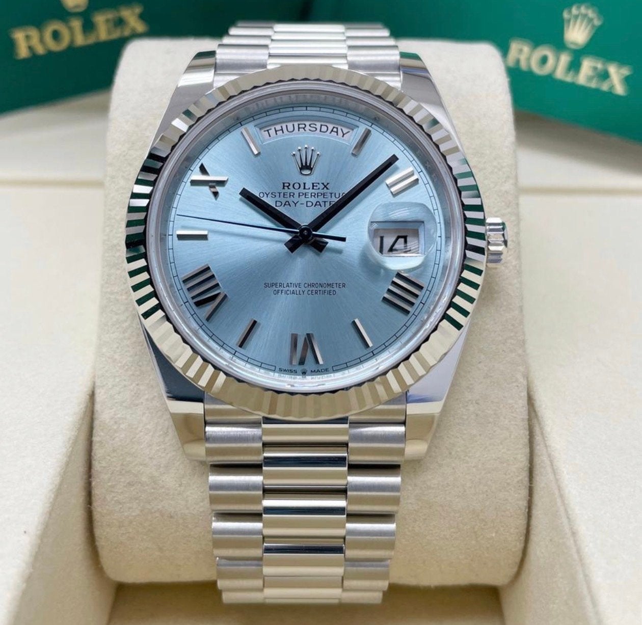 Rolex Oyster Perpetual Day-Date, Ophalen, Overige materialen, Rolex, Polshorloge