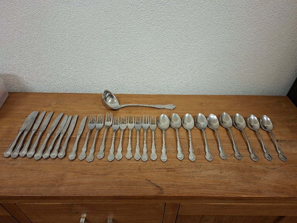 Sierlijk 9-persoons bestek set, Ophalen of Verzenden