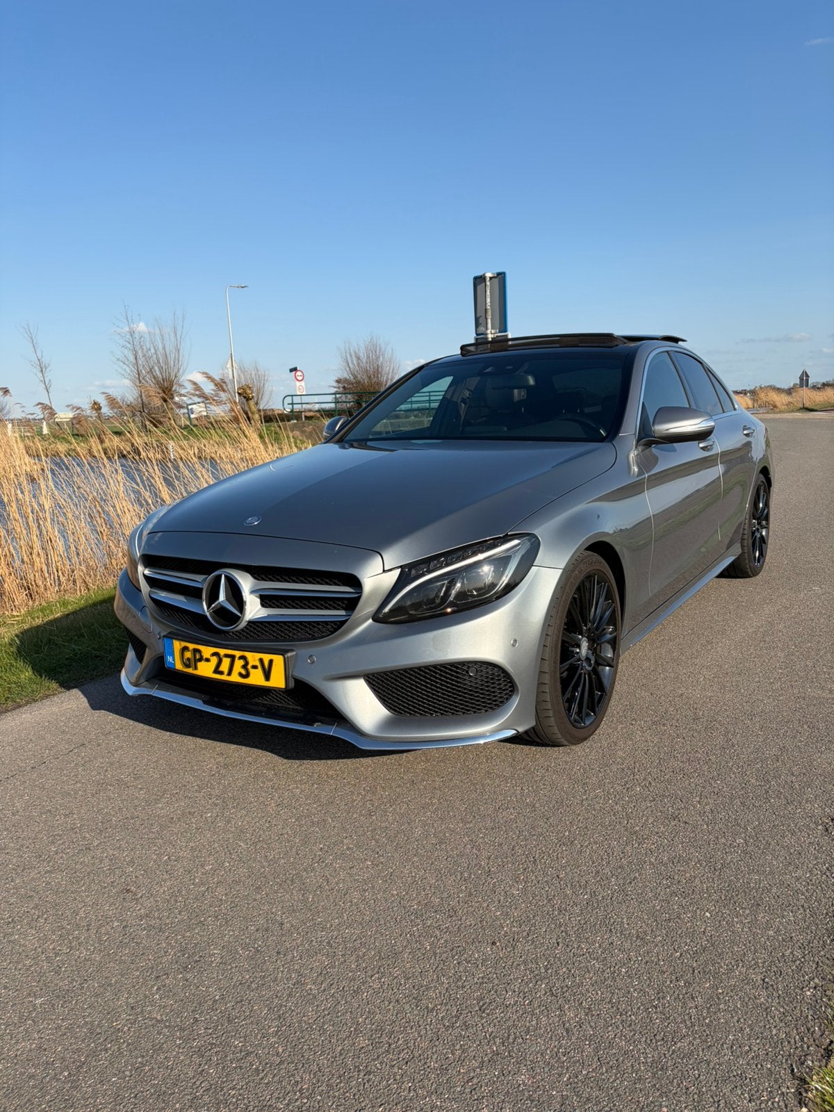 Mercedes-Benz C-Klasse C180 AMG line 115KW Aut7, Automaat, Particulier, Dealer onderhouden, Sedan