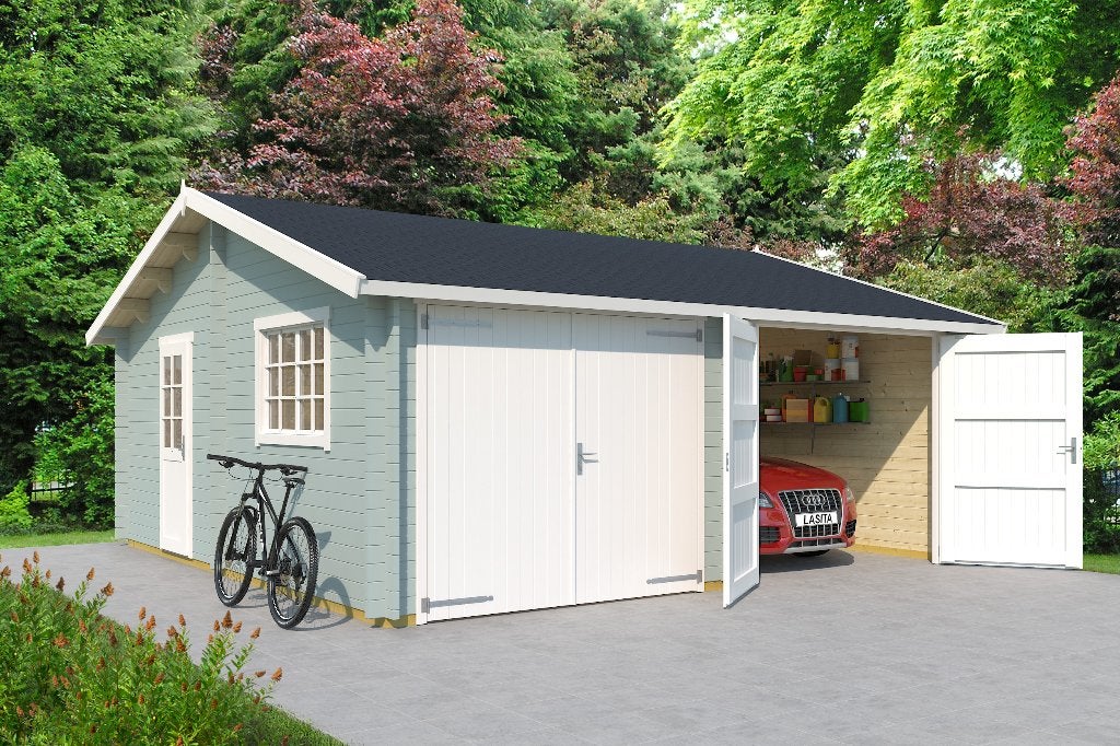 NIEUW Houten garage Falkland Incl. Wooden Doors, Verzenden, Nieuw