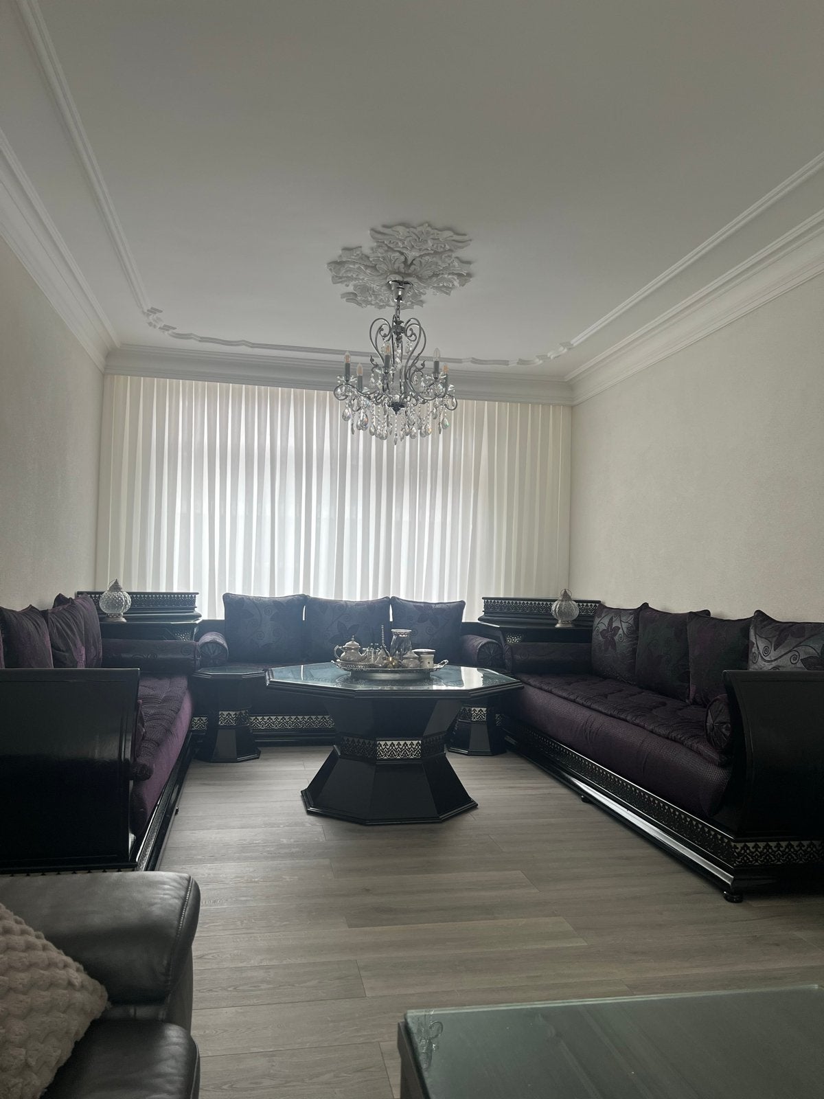 Luxe Marokkaanse Salon Set - Zo goed als nieuw, Ophalen, Zo goed als nieuw, Hout