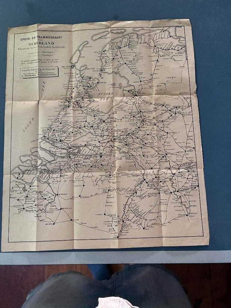 Spoorkaart van vóór 1932, Ophalen of Verzenden, Gebruikt, Trein, Overige typen