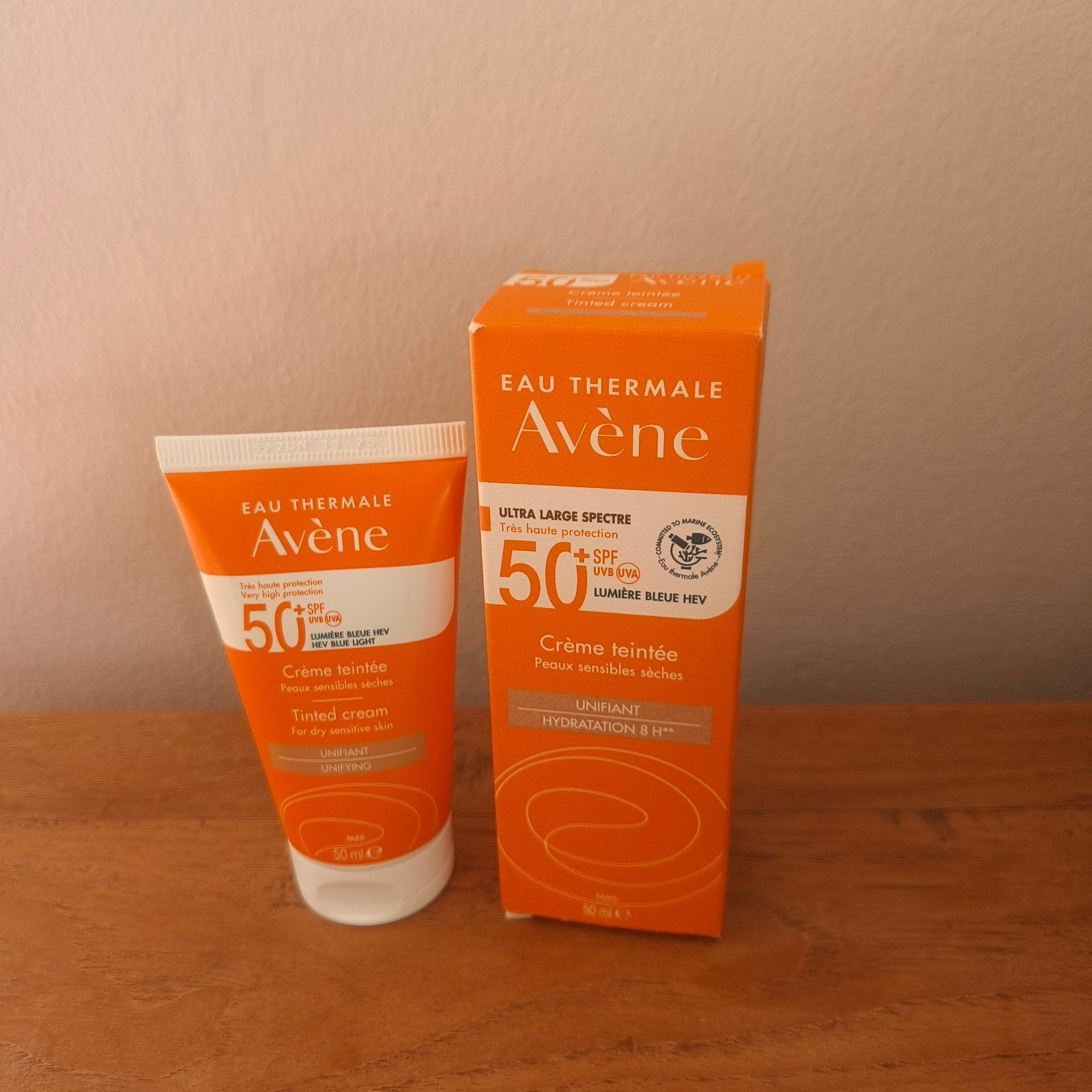 Avène Zon Spf 50+ Crème Getint 50Ml, Ophalen of Verzenden, Nieuw, Gehele gezicht