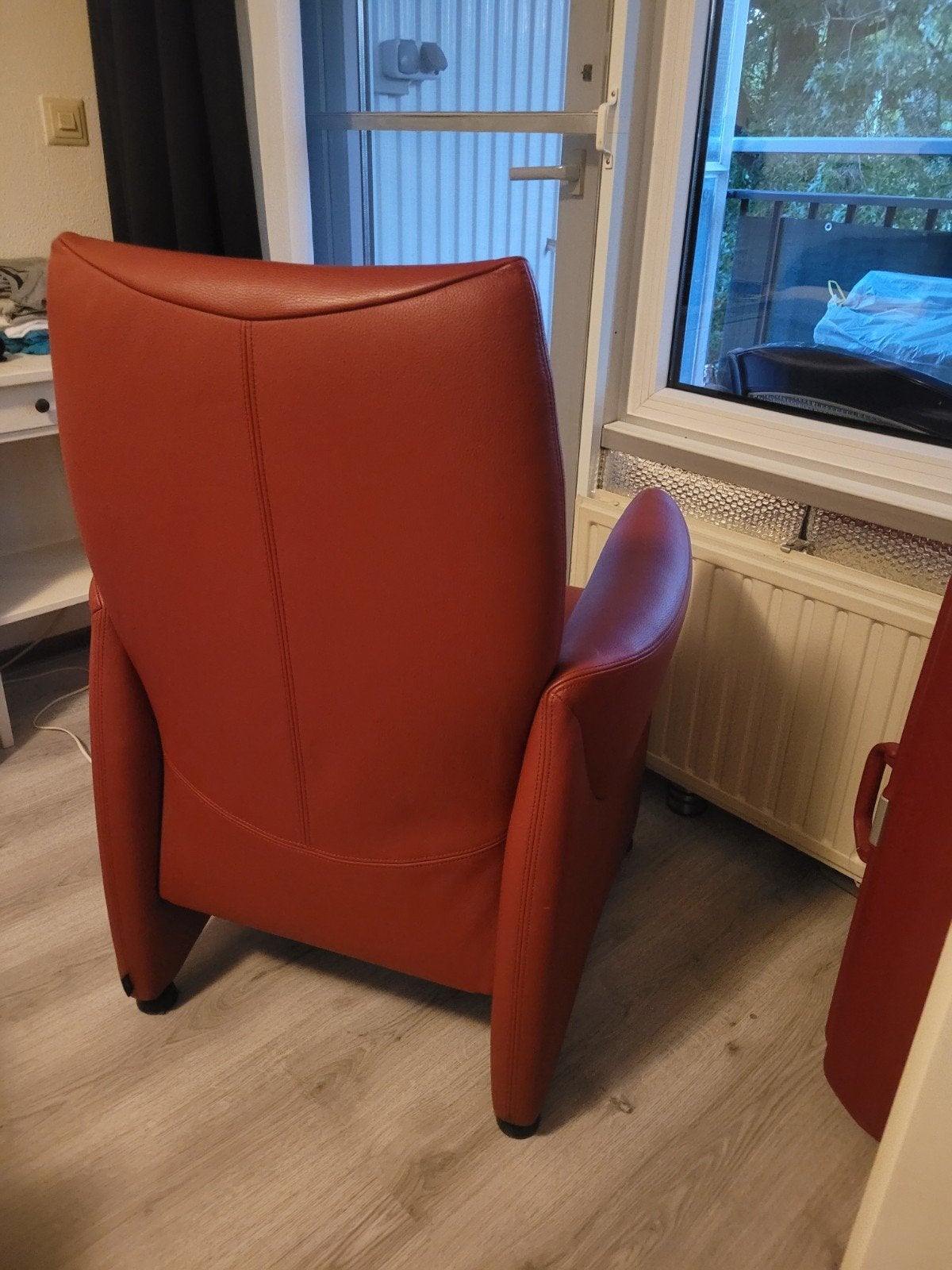 Stoel, Ophalen of Verzenden, Leer, Eén