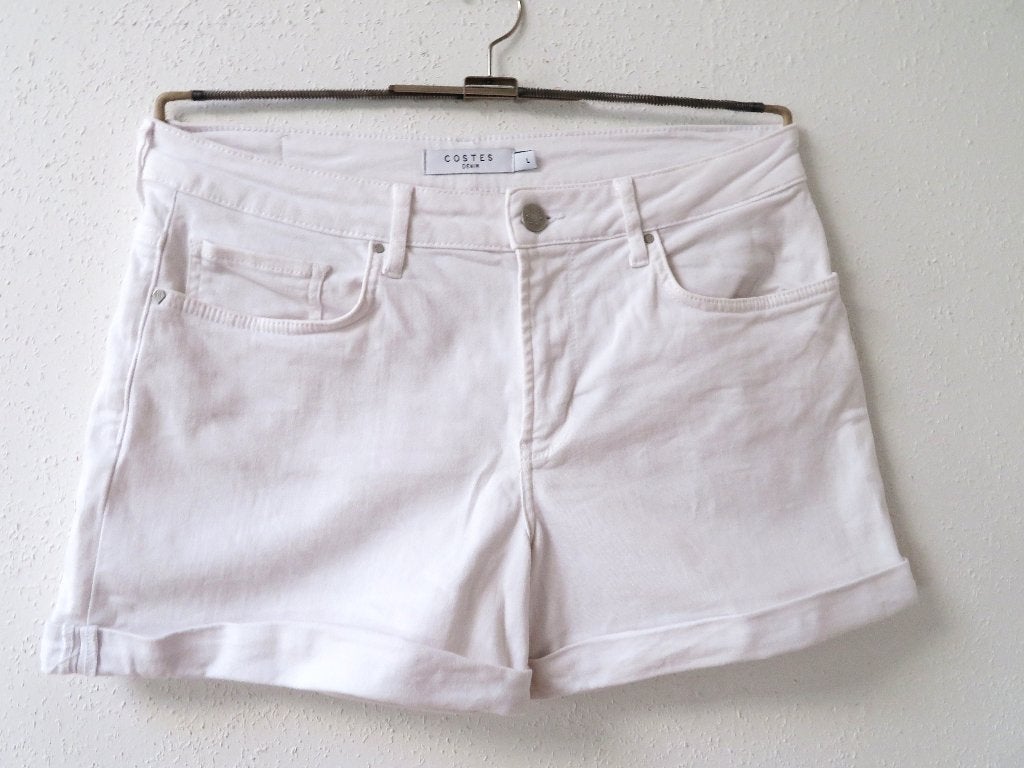 T16 COSTES short korte broek wit maat L = 38/40, Maat 38/40 (M), Costess, Kort, Wit