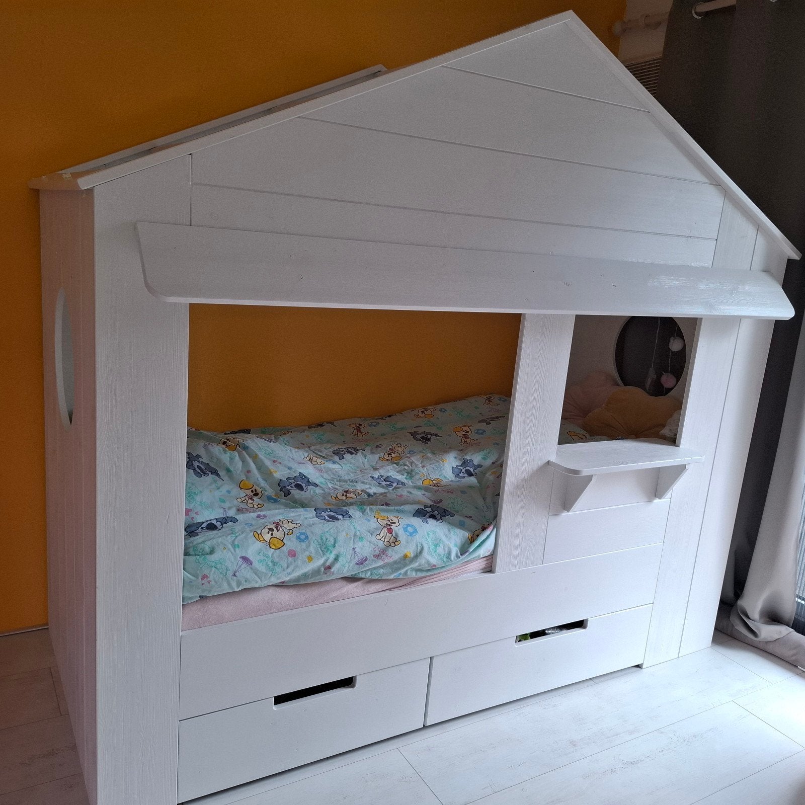 Kinderbed Huis /bedstee, 85 tot 100 cm, Gebruikt, Ophalen of Verzenden, Matras