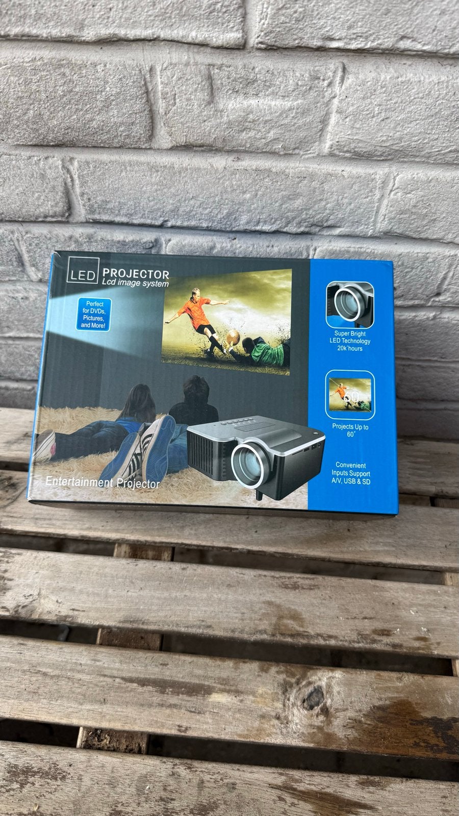 LED Projector LCD Beeld Systeem - Entertainment Projector, Ophalen of Verzenden, Nieuw, LED, Overige resoluties