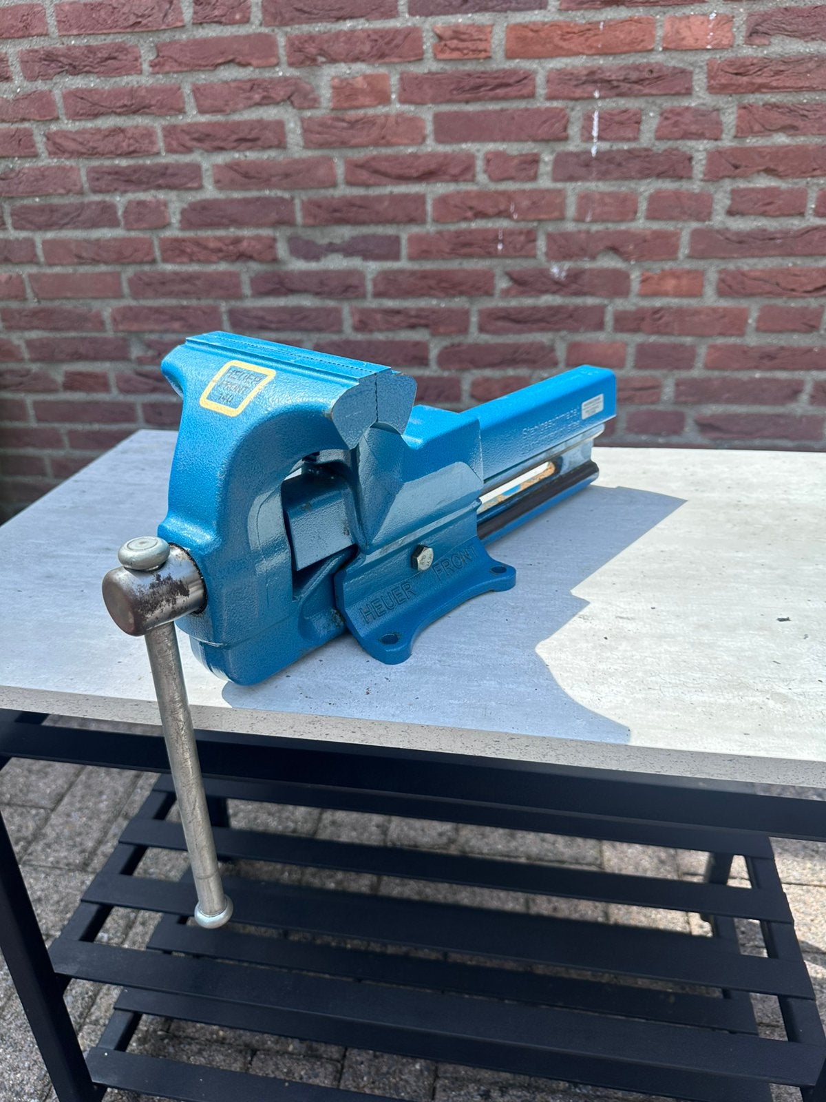 Bankschroef, Doe-het-zelf en Verbouw, Ophalen, Zo goed als nieuw, 120 tot 170 cm, Bankschroef