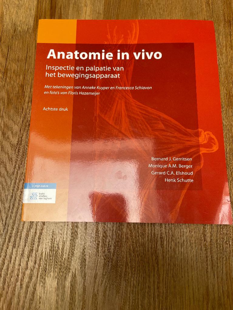 Anatomie in Vivo, Boeken, Studieboeken en Cursussen, Ophalen, Beta, Zo goed als nieuw, HBO