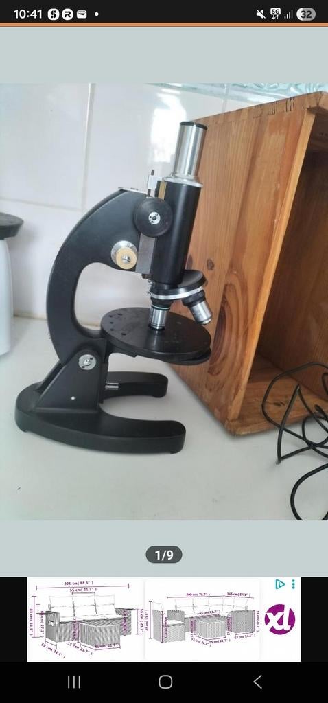 Vintage Euromex Arnhem microscoop SA 75791, Audio, Tv en Foto, Optische apparatuur | Microscopen, Ophalen of Verzenden