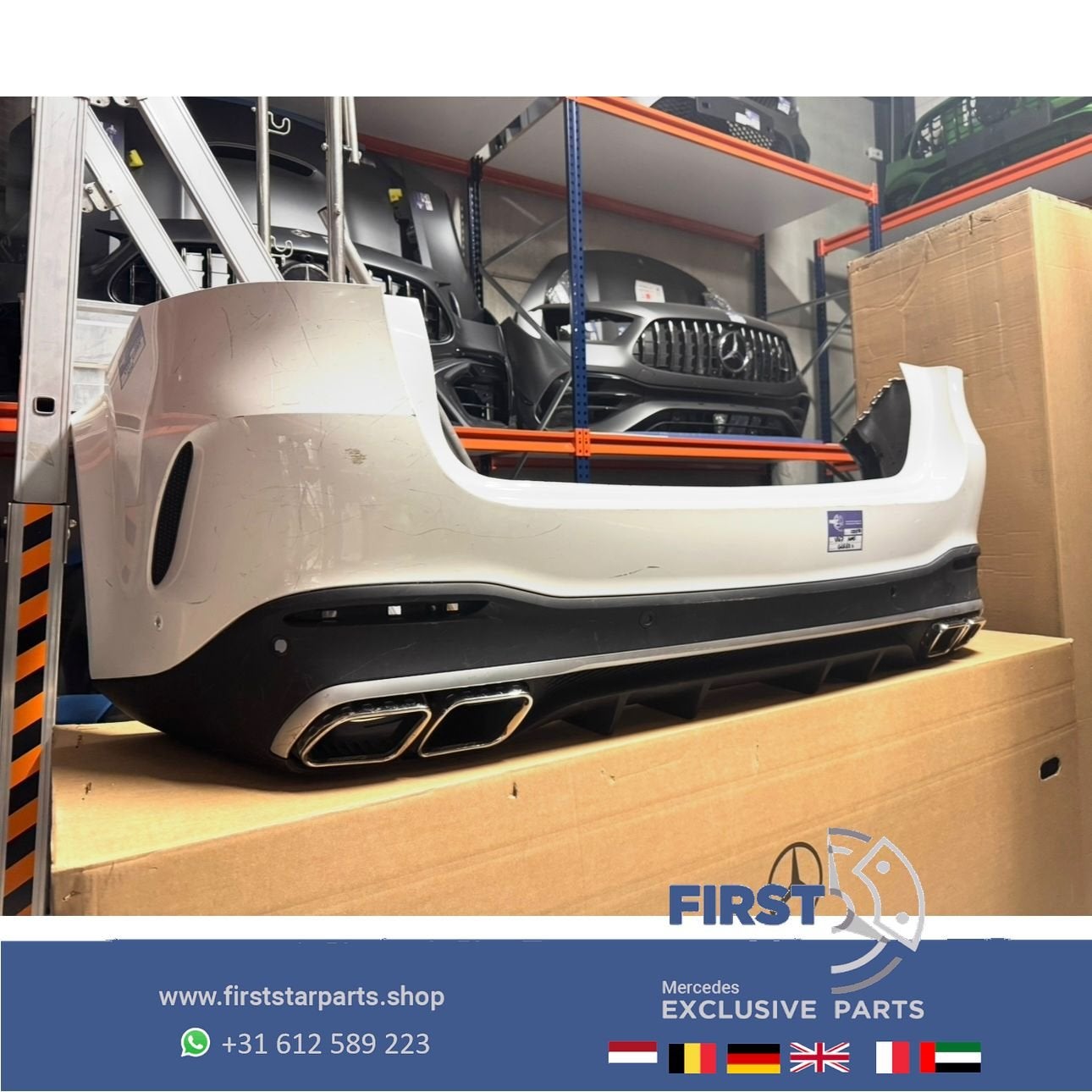 W167 BUMPER GLE63 AMG ACHTERBUMPER A1678851103 A1678858205 Z, Gebruikt, -, Ophalen of Verzenden, Achter