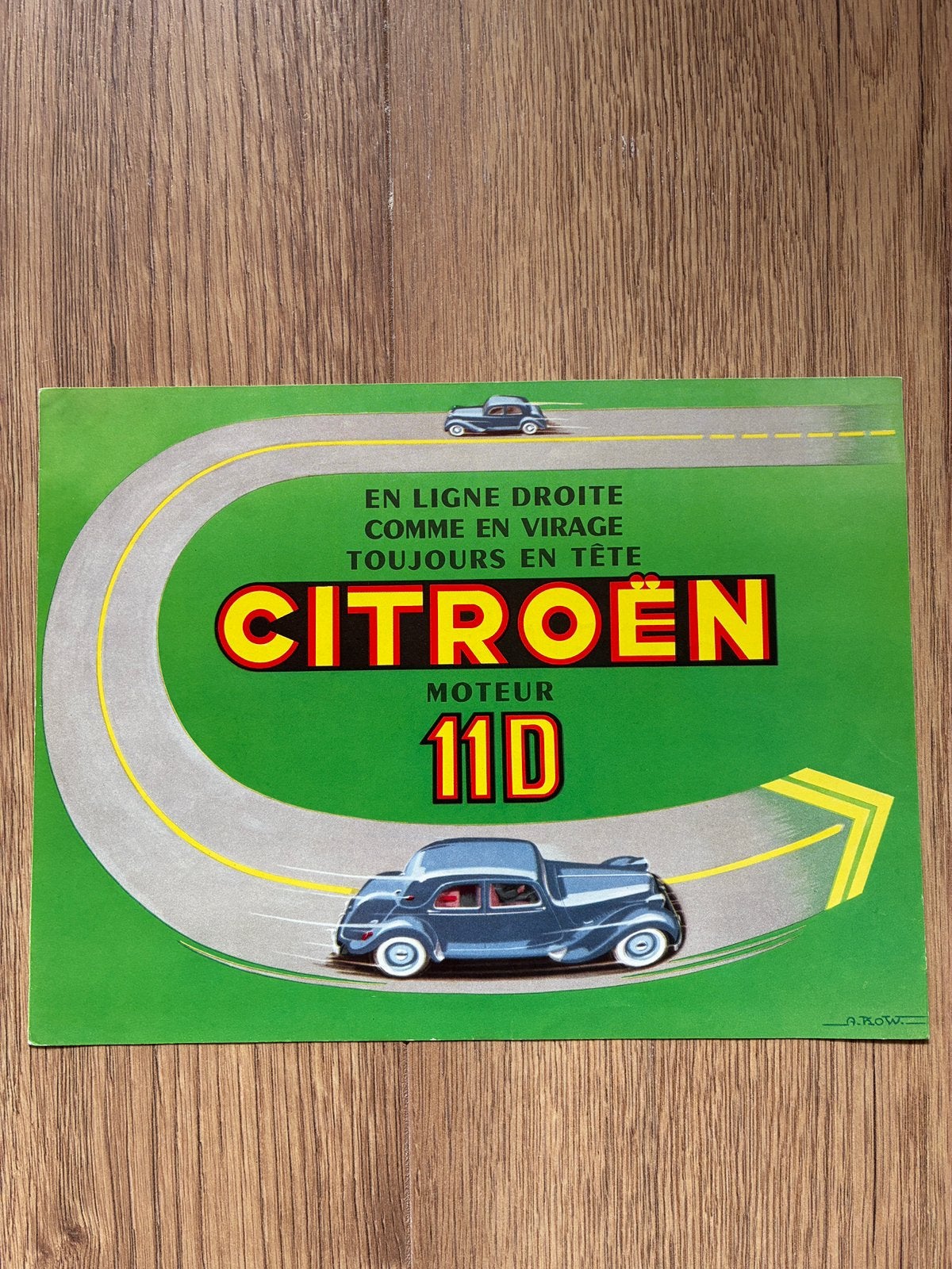 Citroën Traction Avant Moteur 11D brochure, Verzenden, Zo goed als nieuw, Citroën