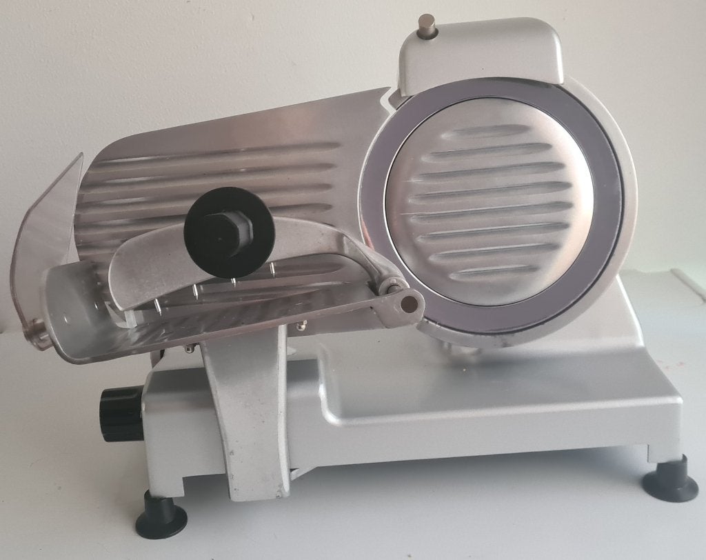 Mach vlees snijmachine, Ophalen, Gebruikt, Zilver, Snijmachine