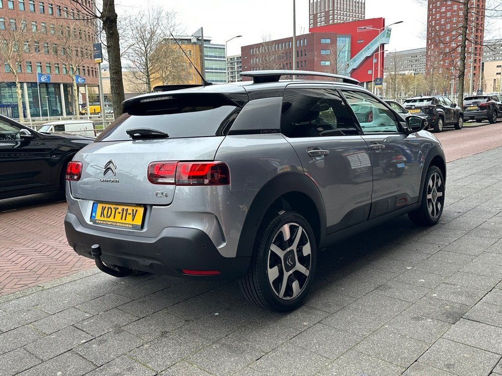 Citroen C4 Cactus 1.2 PureTech Shine Aut Navi Camera Carplay, Auto's, Citroën, Stof, Gebruikt, Euro 6, Automatische klimaatregeling