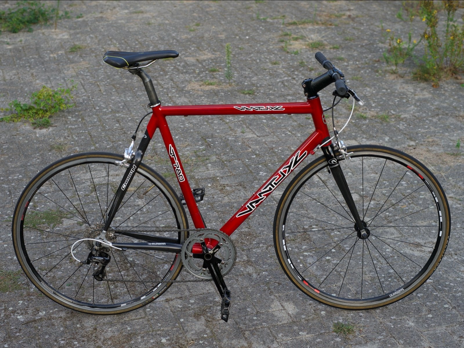 Van Tuyl Racefiets - Carbon Voorvork - Framemaat 61, 28 inch, Gebruikt, 10 tot 15 versnellingen, Velgrem