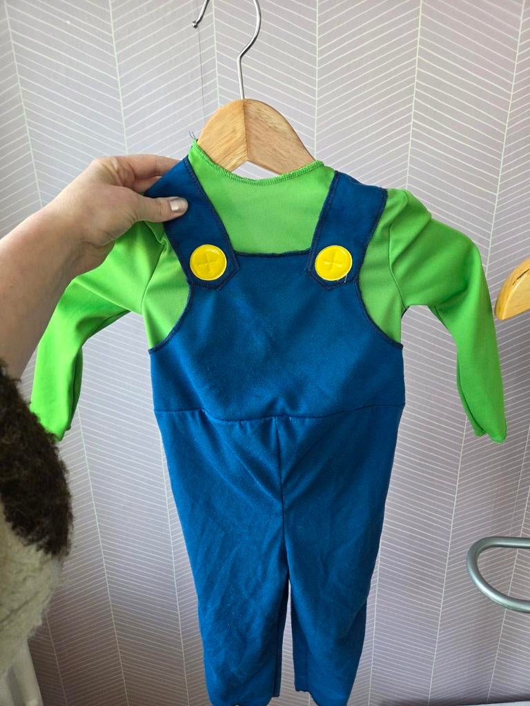 Luigi verkleedpak voor 2-jarigen, Kinderen en Baby's, Carnavalskleding en Verkleedspullen, Ophalen of Verzenden, Jongen of Meisje