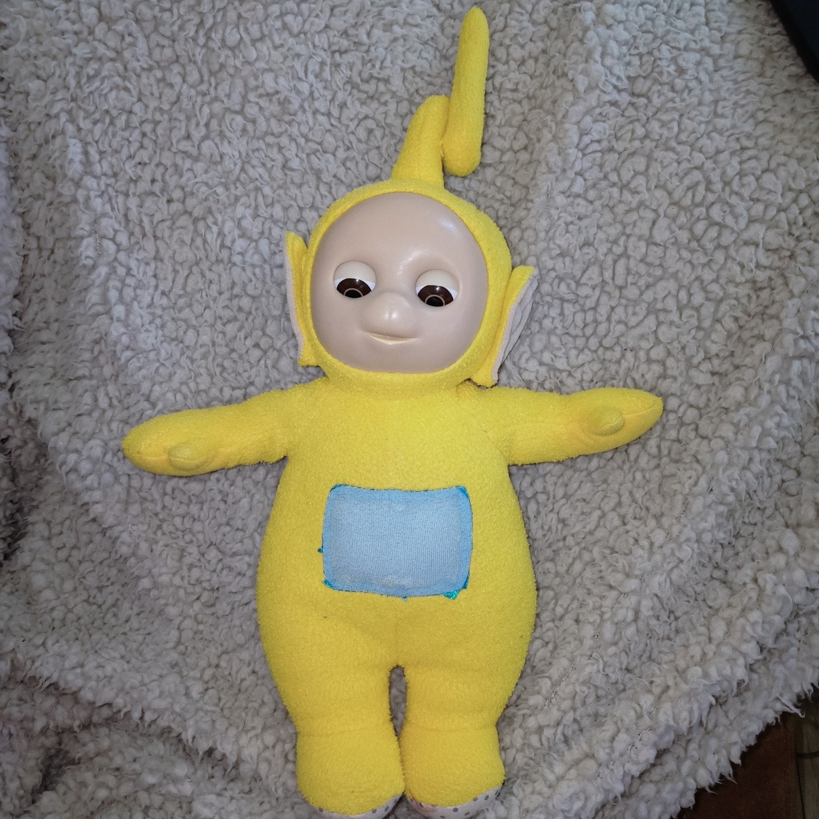 Vintage teletubbies laa-laa., Gebruikt, Overige merken, Geel, Overige typen