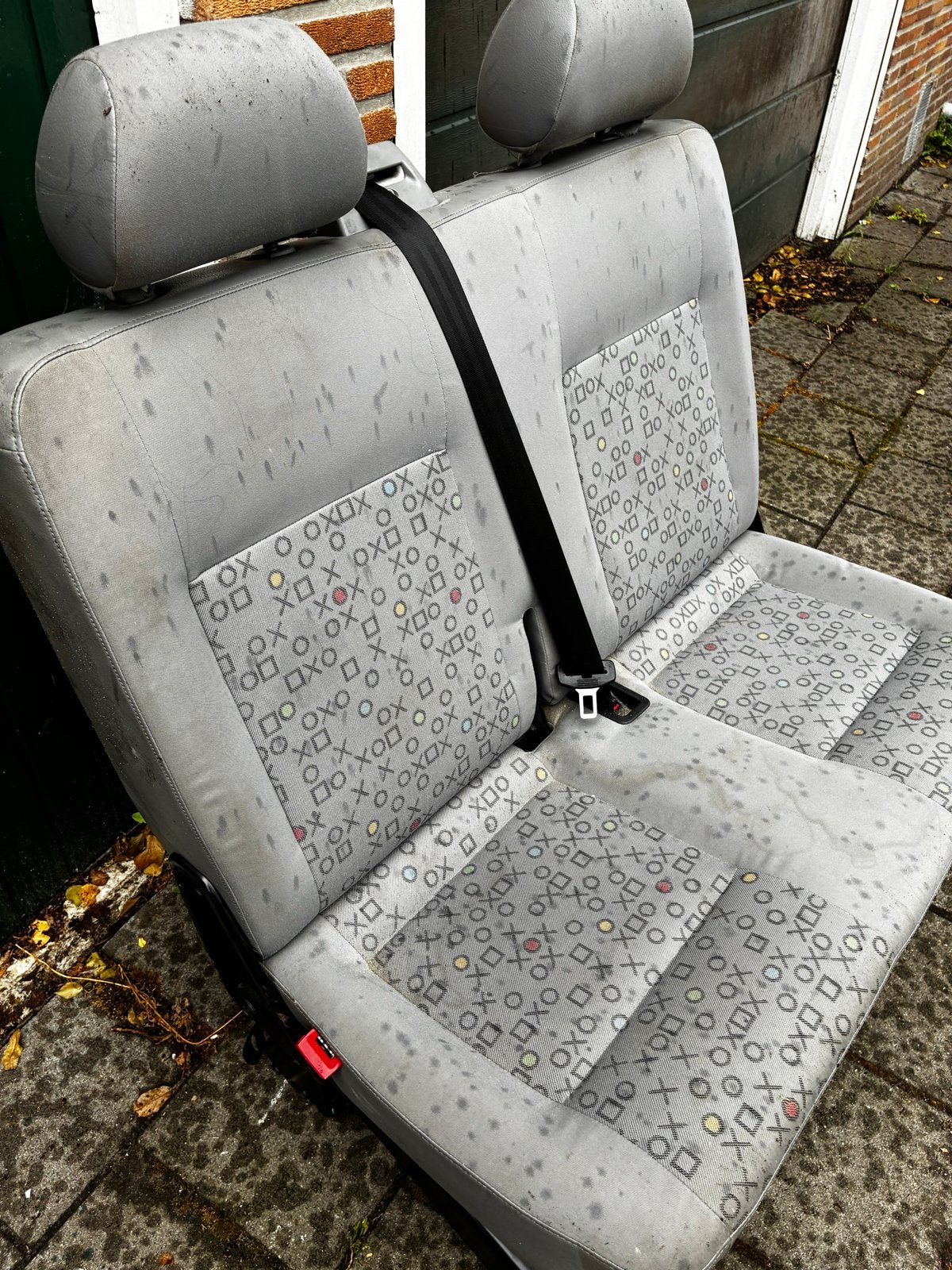 2-persoons achterbank Volkswagen Transporter T5 (niet inklap, Ophalen, Gebruikt, Volkswagen