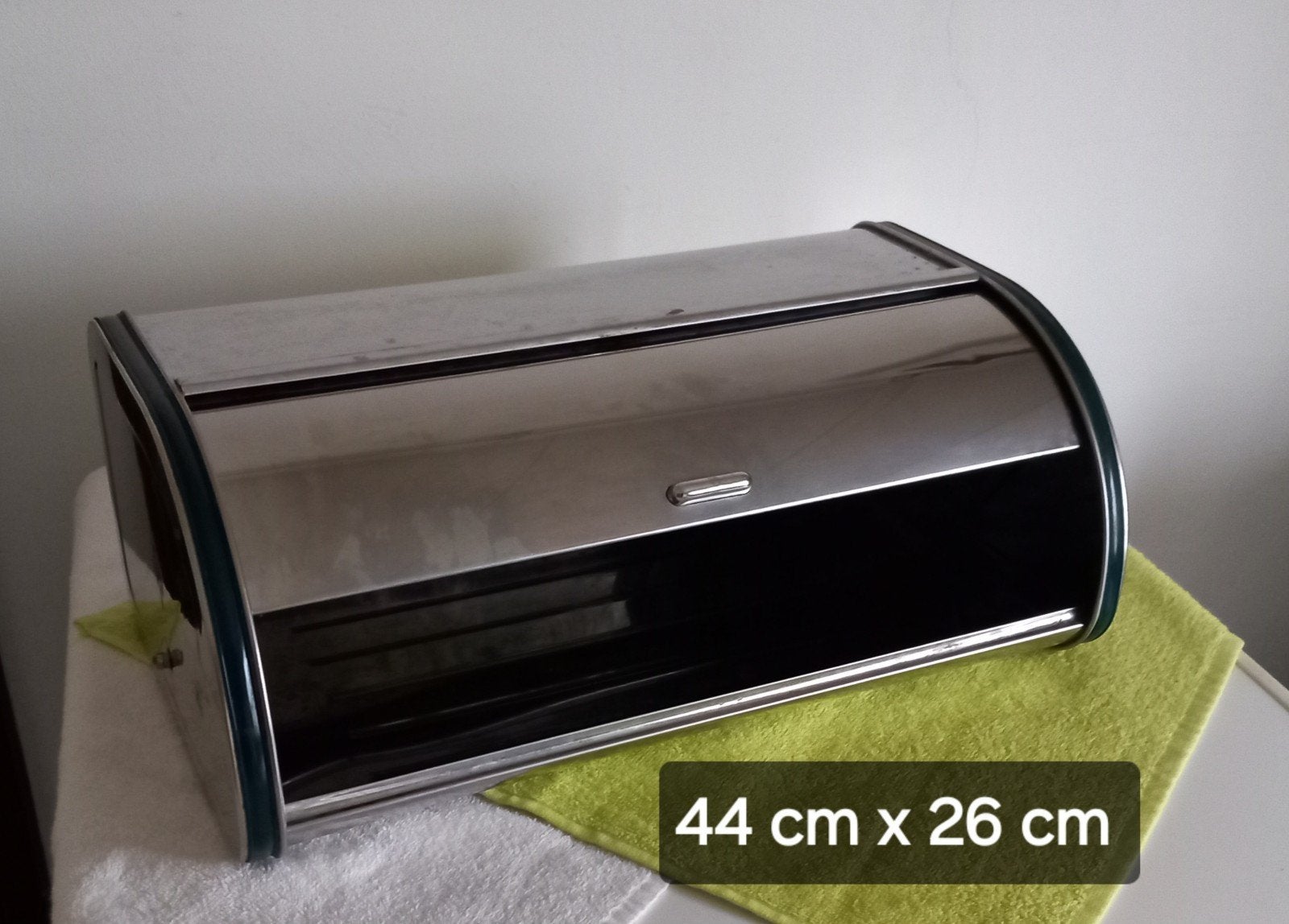 Broodtrommel RVS - 44 x 26 cm, Ophalen