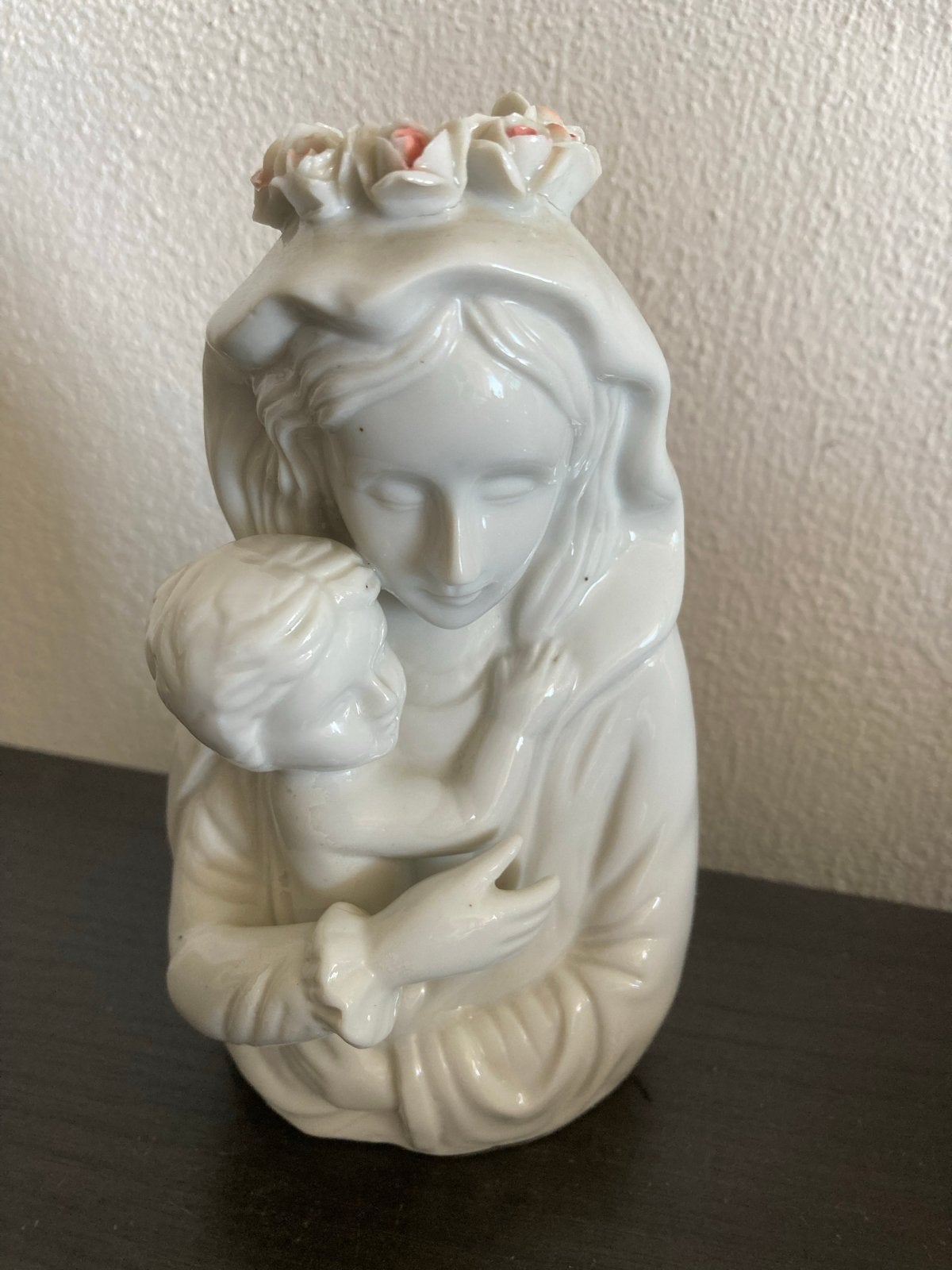 Vintage Maria met Jezus porselein Ardalt Japan 14cm, Antiek en Kunst, Antiek | Religie, Ophalen of Verzenden