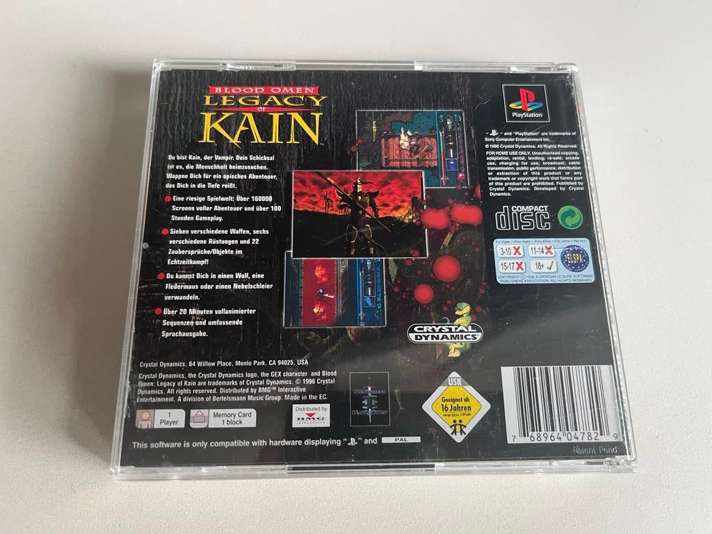Blood Omen: Legacy of Kain - PlayStation 1 (PAL), Ophalen of Verzenden, Y, Role Playing Game (Rpg), Vanaf 16 jaar