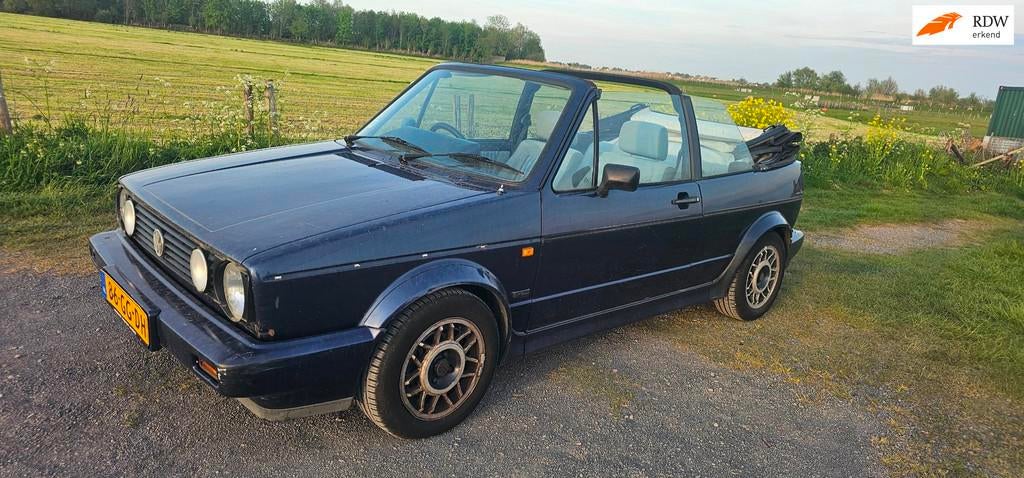 Volkswagen Golf Cabriolet 1.8 RHD! 72kw 1993, 4 cilinders, Cabriolet, Blauw, 499 kg