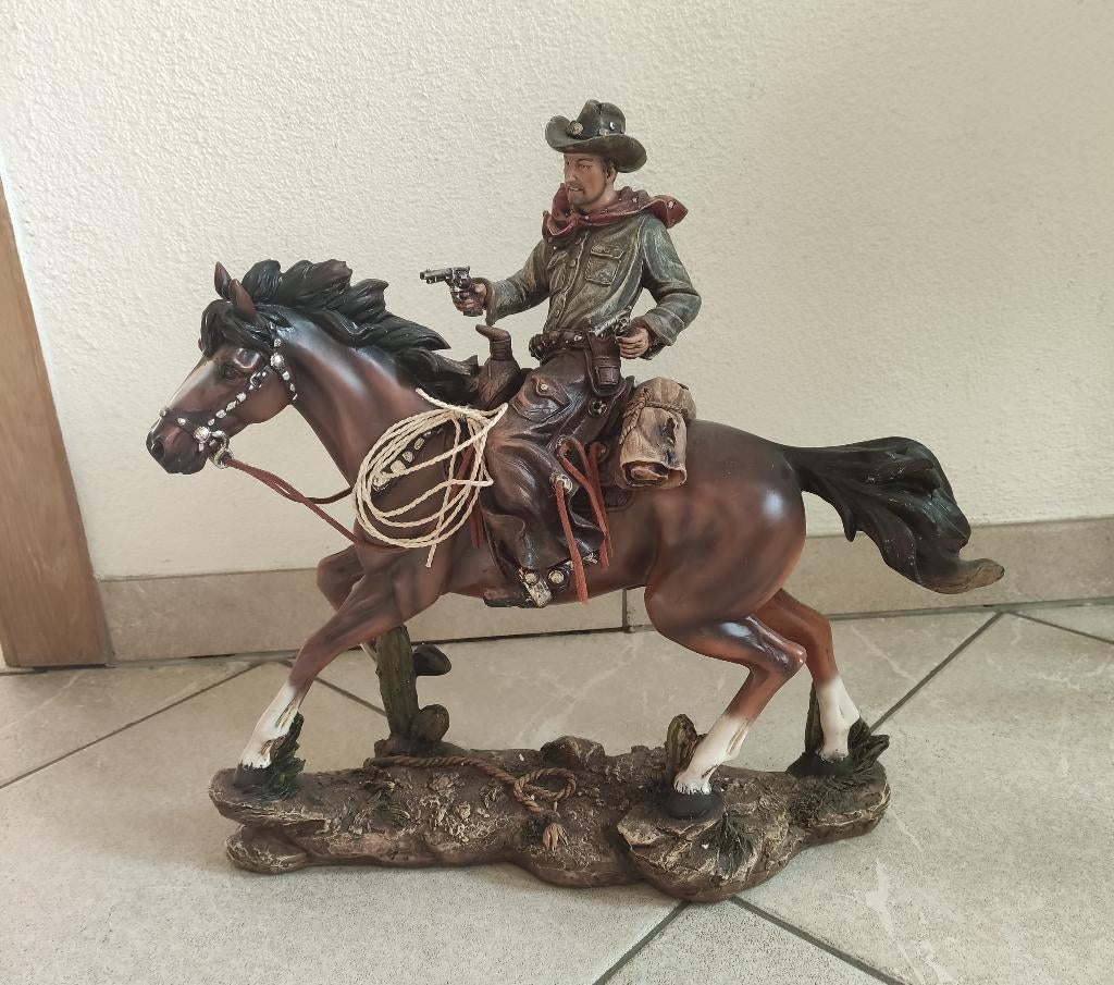 Cowboy op paard, Ophalen, Zo goed als nieuw, Mens