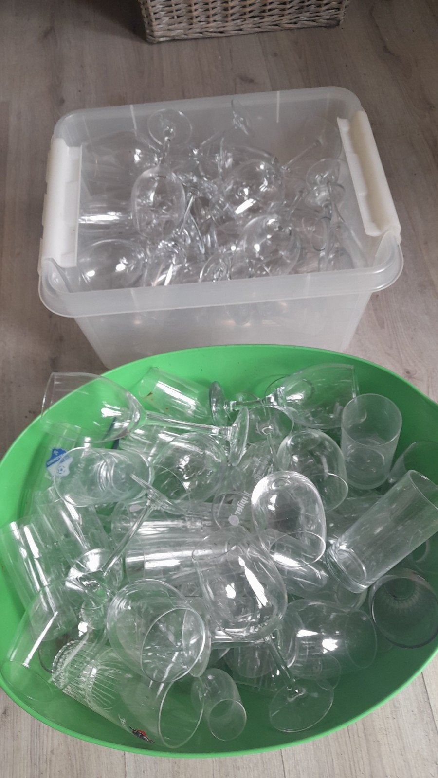 Grote partij drinkglazen, Huis en Inrichting, Keuken | Servies, Glas of Glazen, Gebruikt, Ophalen of Verzenden, Glas