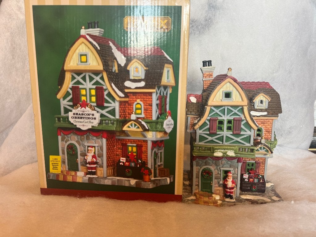 Lemax huisje season greetings, Ophalen, Gebruikt