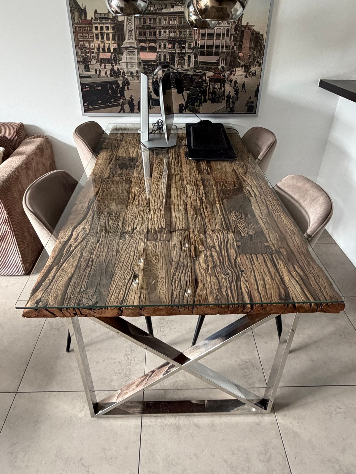 Richmond eettafel, Ophalen, 100 tot 150 cm, 200 cm of meer, Zo goed als nieuw