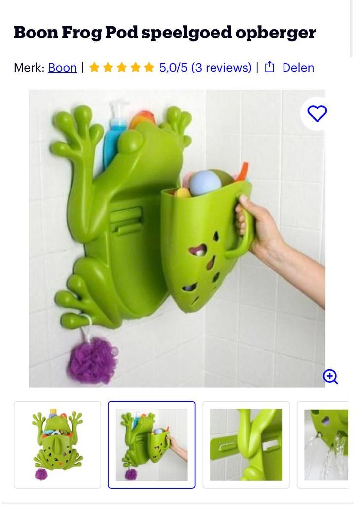 Boon Frog Pod speelgoed opberger, Ophalen of Verzenden, Gebruikt