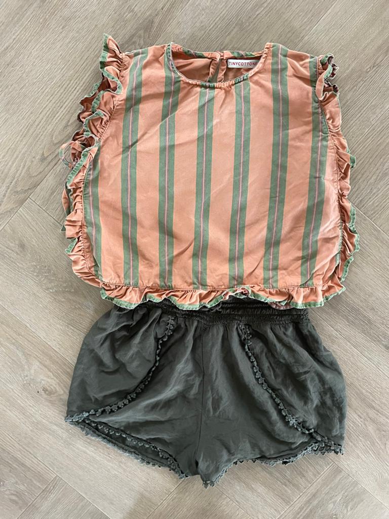 Tiny Cottons mooie gestreepte top maat 116, Verzenden, Zo goed als nieuw, Meisje, Shirt of Longsleeve