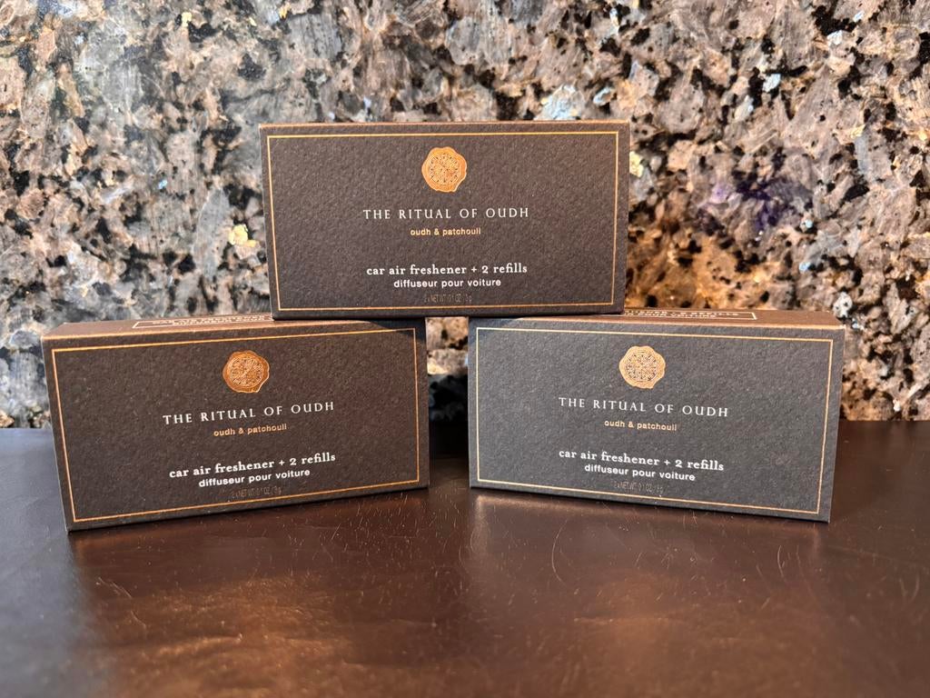 Rituals Black Oudh Autoparfum houder met 2 navullingen.🖤, Ophalen of Verzenden, Nieuw