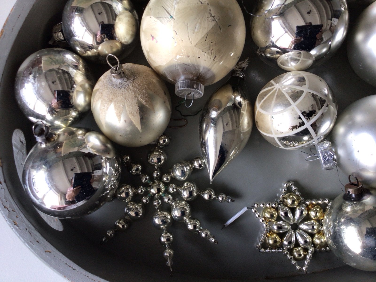 Vintage kerstballen, Diversen, Ophalen of Verzenden, Gebruikt