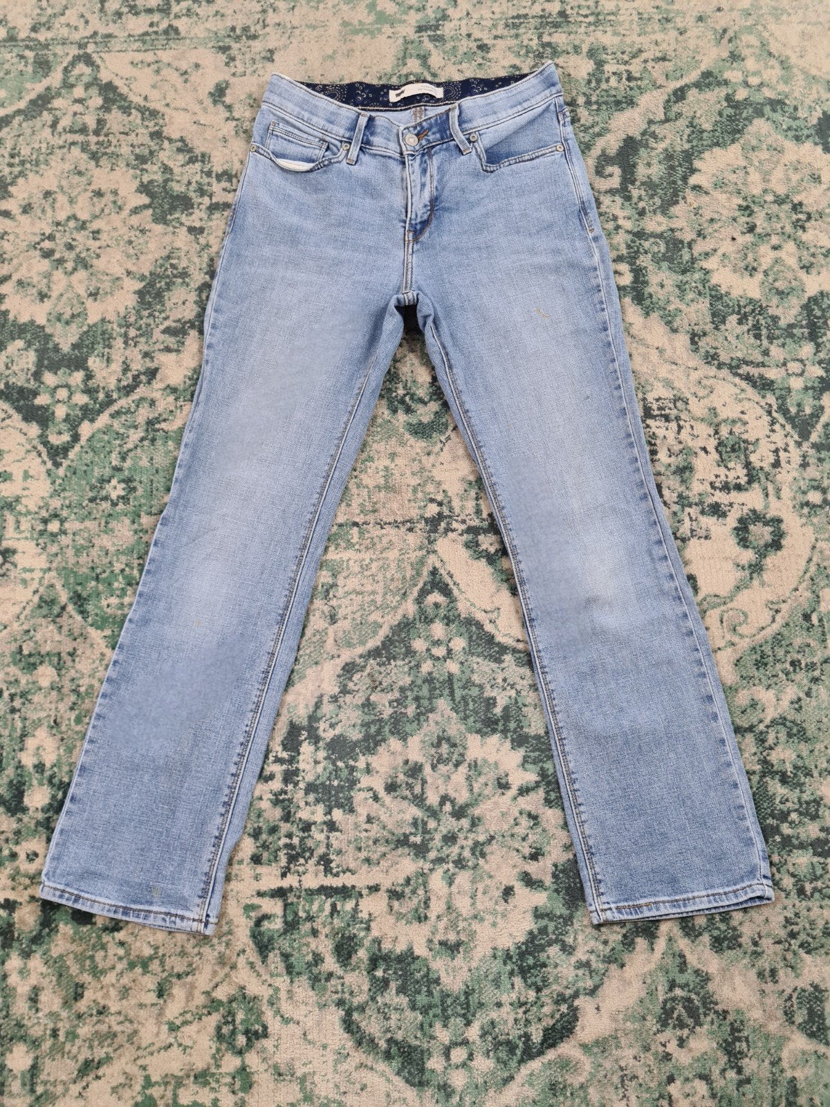 Levi's 525 perfect waist straight leg W30 L29 Dames Mid rise, Blauw, Ophalen of Verzenden, Zo goed als nieuw, W30 - W32 (confectie 38/40)