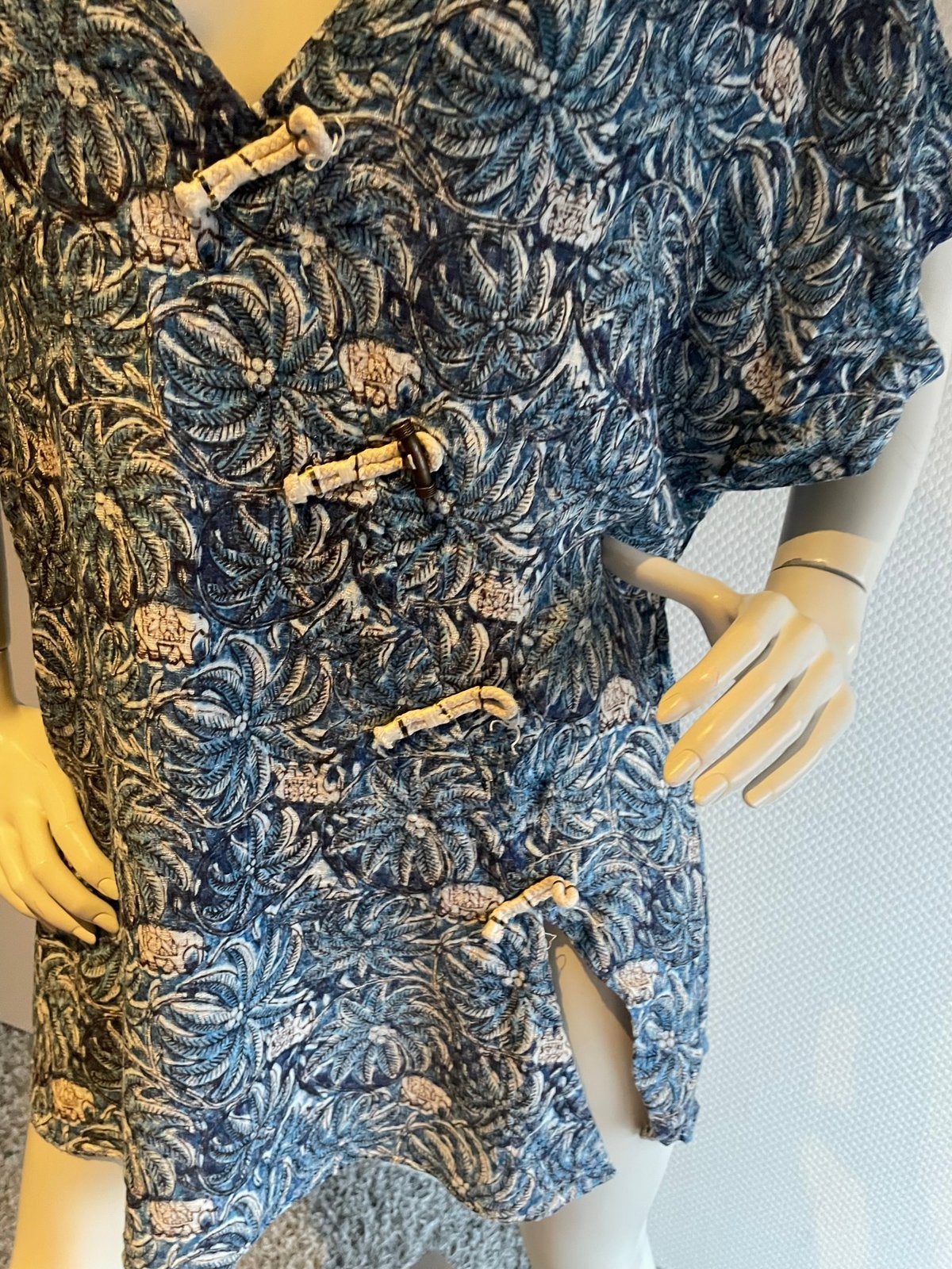 Vix paulahermanny blouse met aparte sluiting maat l, Blauw, ., Maat 42/44 (L), Ophalen of Verzenden