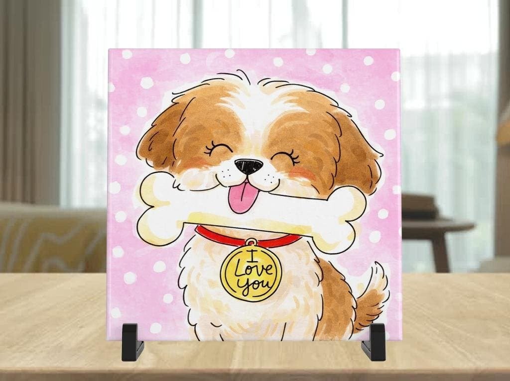 Shih-Tzu Tegel - Blond stijl, Verzenden, Nieuw