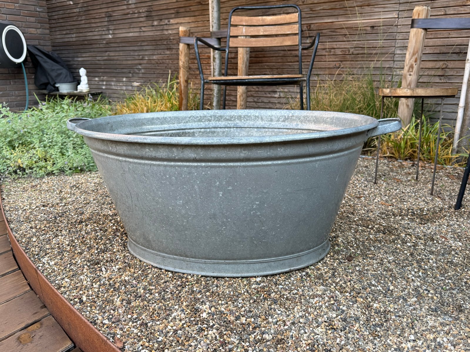Grote zinken tijl - 78x63x35 cm, Ophalen, Gebruikt