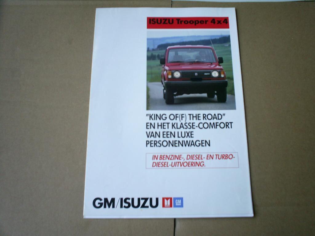 Isuzu Trooper 4 x 4 1989 [ King ] 8 pag., Verzenden, Zo goed als nieuw, Overige merken