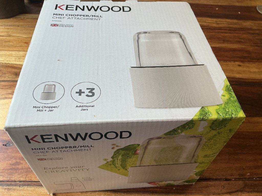 Mini chopper op kenwood keukenmachine, Minder dan 1 liter, Ophalen, Nieuw, 1 snelheid