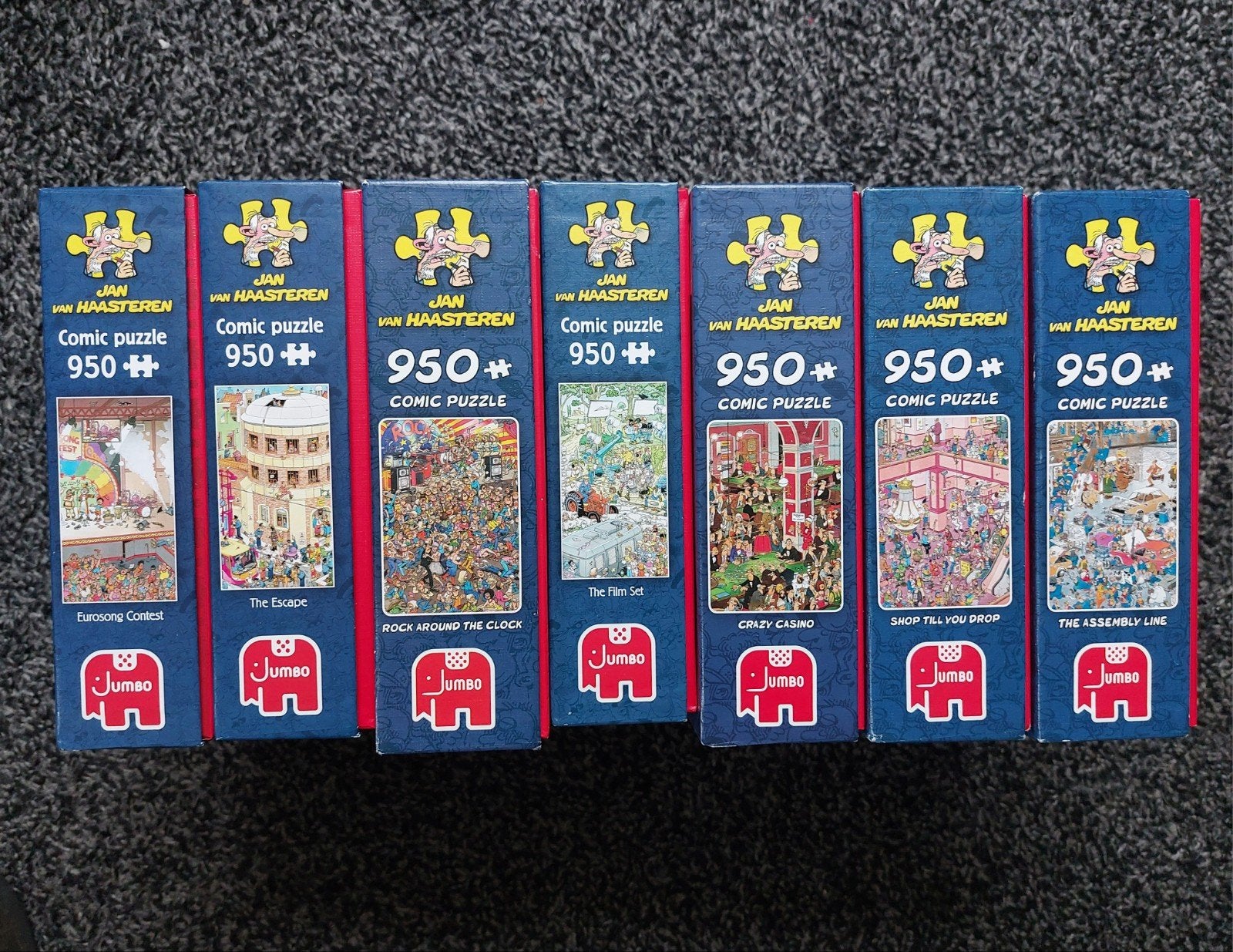 Jan van haasteren 950 stukjes. 7 stuks, Ophalen of Verzenden, 500 t/m 1500 stukjes, Zo goed als nieuw