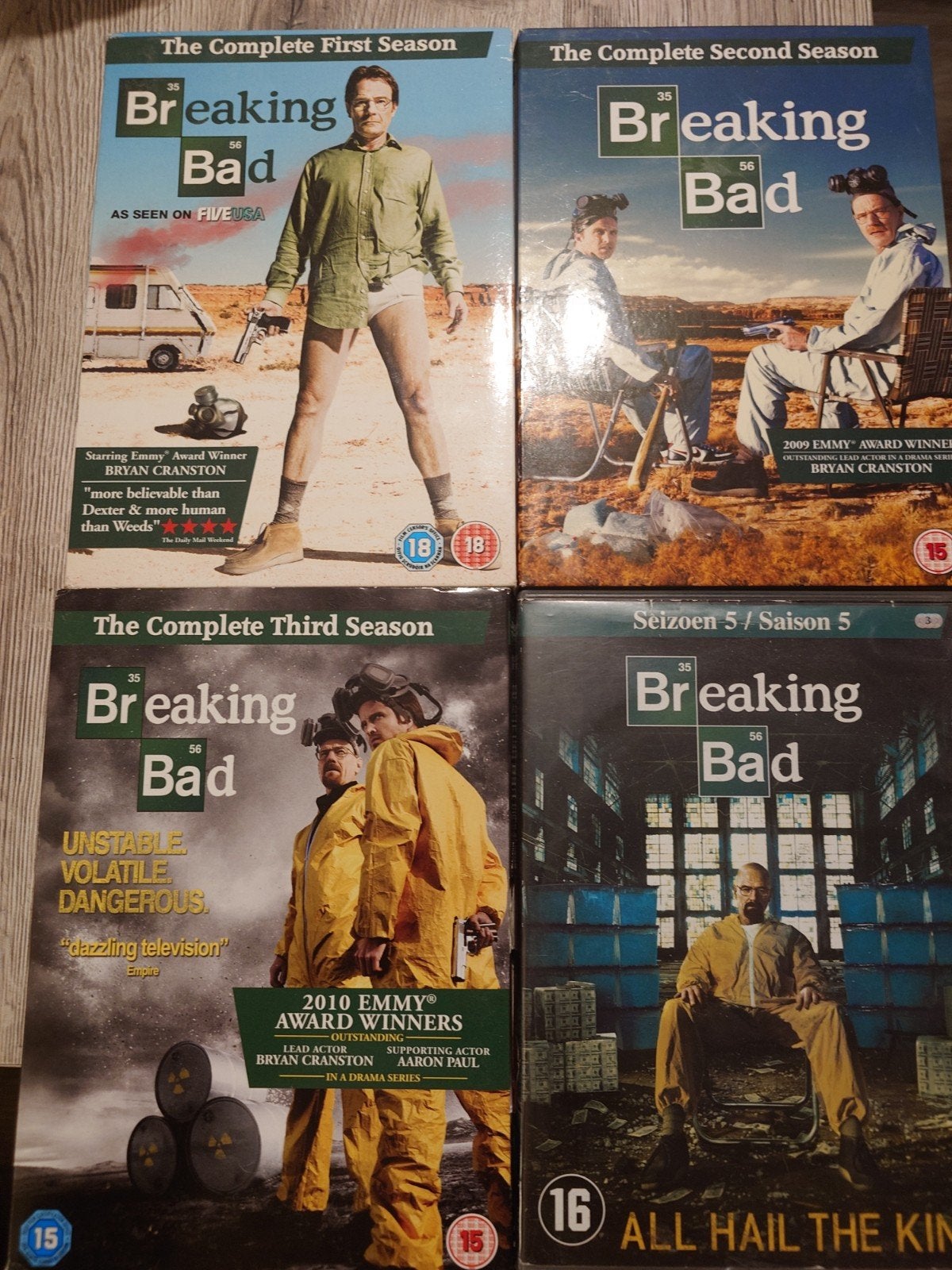Breaking Bad S1,2,3,5 Met NLO, Vanaf 16 jaar, Ophalen of Verzenden, Zo goed als nieuw