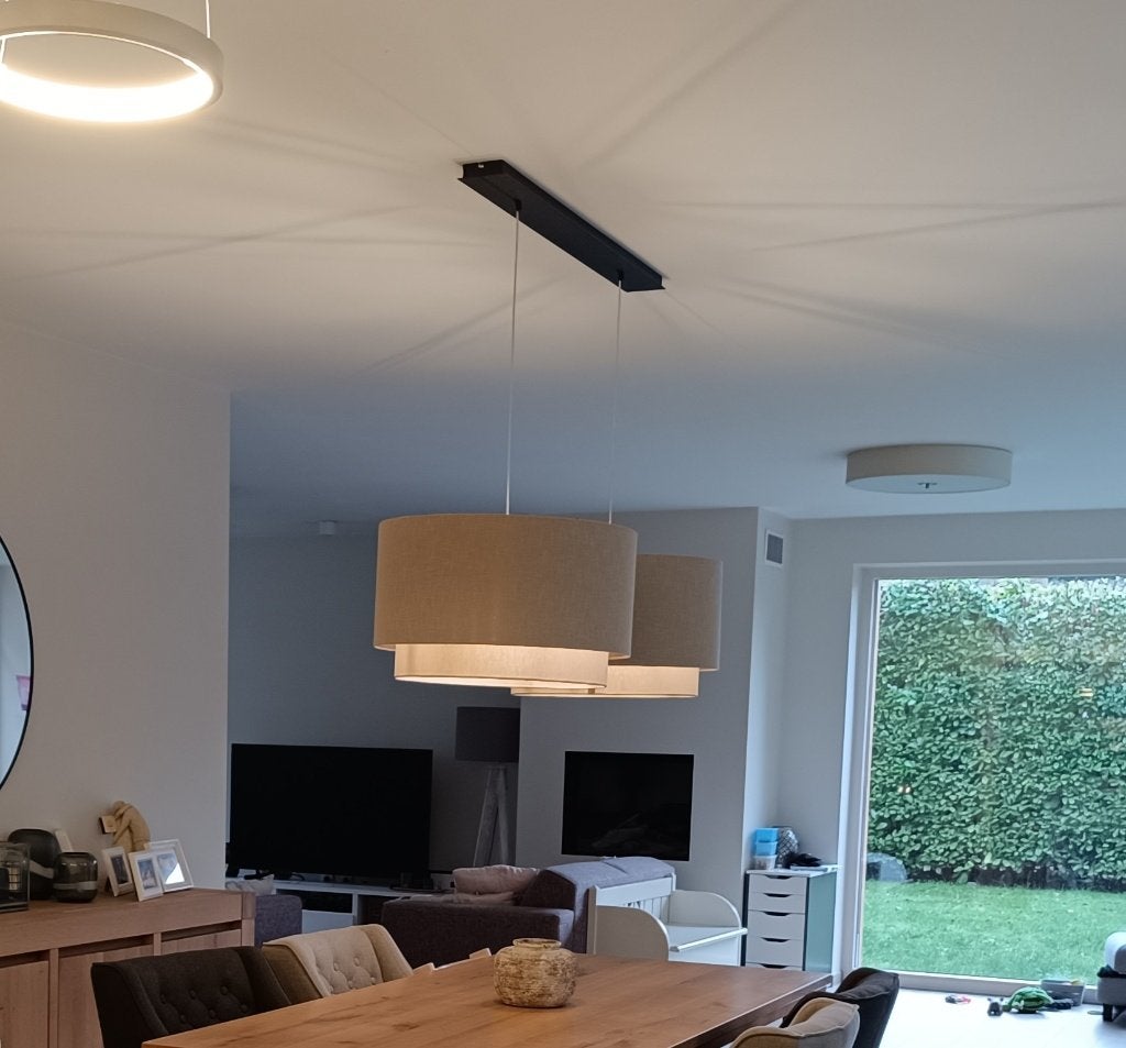 Prachtige pendel en lampenkappen, Huis en Inrichting, Lampen | Hanglampen, Ophalen, Modern / landelijk, Zo goed als nieuw, Stof