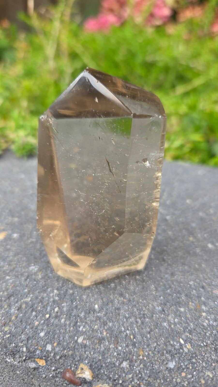 A++ kwaliteit citrien toren (echte citrien!), Verzamelen, Mineralen en Fossielen, Ophalen of Verzenden